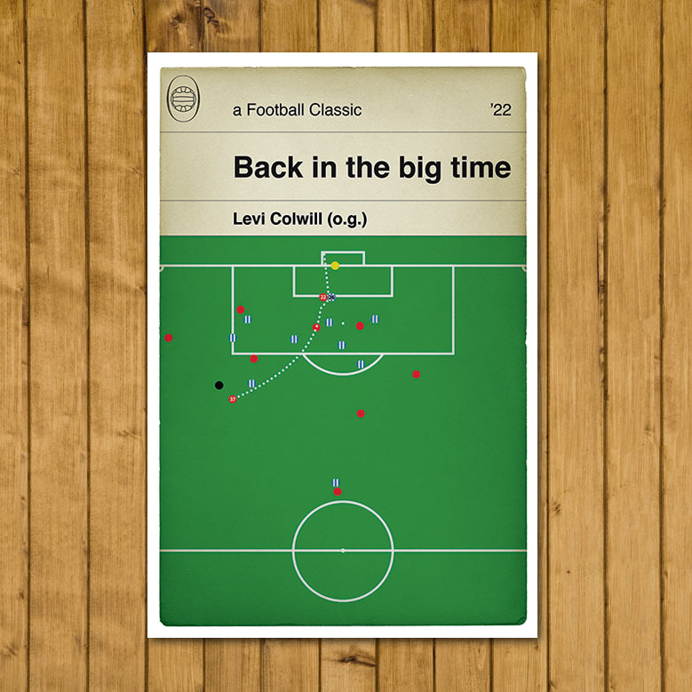 Nottingham Forest winner v Huddersfield Town - Levi Colwill's own goal - Play Off Final 2022 - Book Poster - Football Gift (Various Sizes)