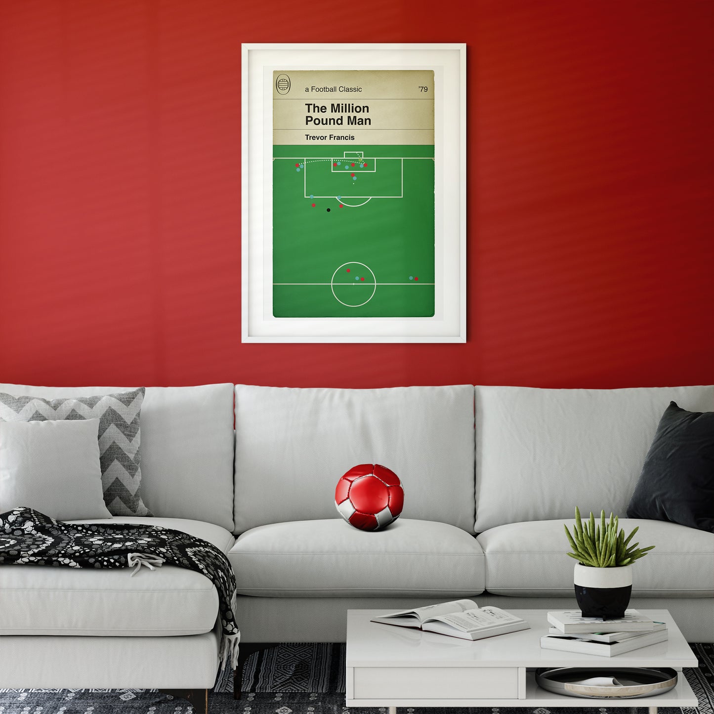 Trevor Francis winner for Nottingham Forest in the 1979 European Cup Final - Nottingham Forest 1 Malmo 0 - Munich Olympic Stadium - Football Print - Classic Book Cover Poster (Various Sizes)