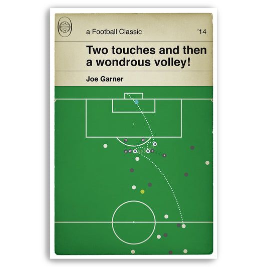 Preston North End Goal v Rotherham United - Joe Garner Volley - League One Play-Off Semi Final 2014 - Book Cover Goal Poster (Various Sizes)