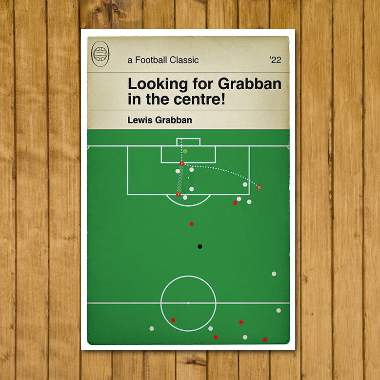 Nottingham Forest winner v Arsenal - Lewis Grabban Goal - FA Cup Third Round 2022 - Book Cover Poster - Football Gift (Various Sizes)