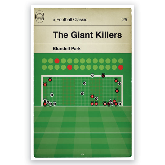 Grimsby Town Penalty Shootout Win - Grimsby 2 Man Utd 2 - League Cup 2nd Round 2025 -Football Print - Book Cover Goal Poster (Various Sizes)