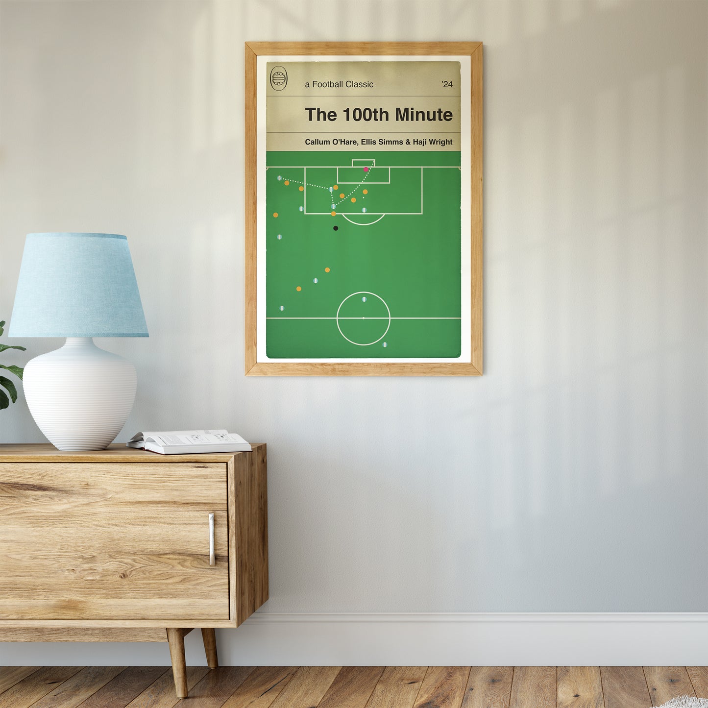 Coventry City Winner - Haji Wright Goal - Wolves 2 Coventry City 3 - FA Cup Quarter Final 2024 - Football Book Cover Poster (Various Sizes)