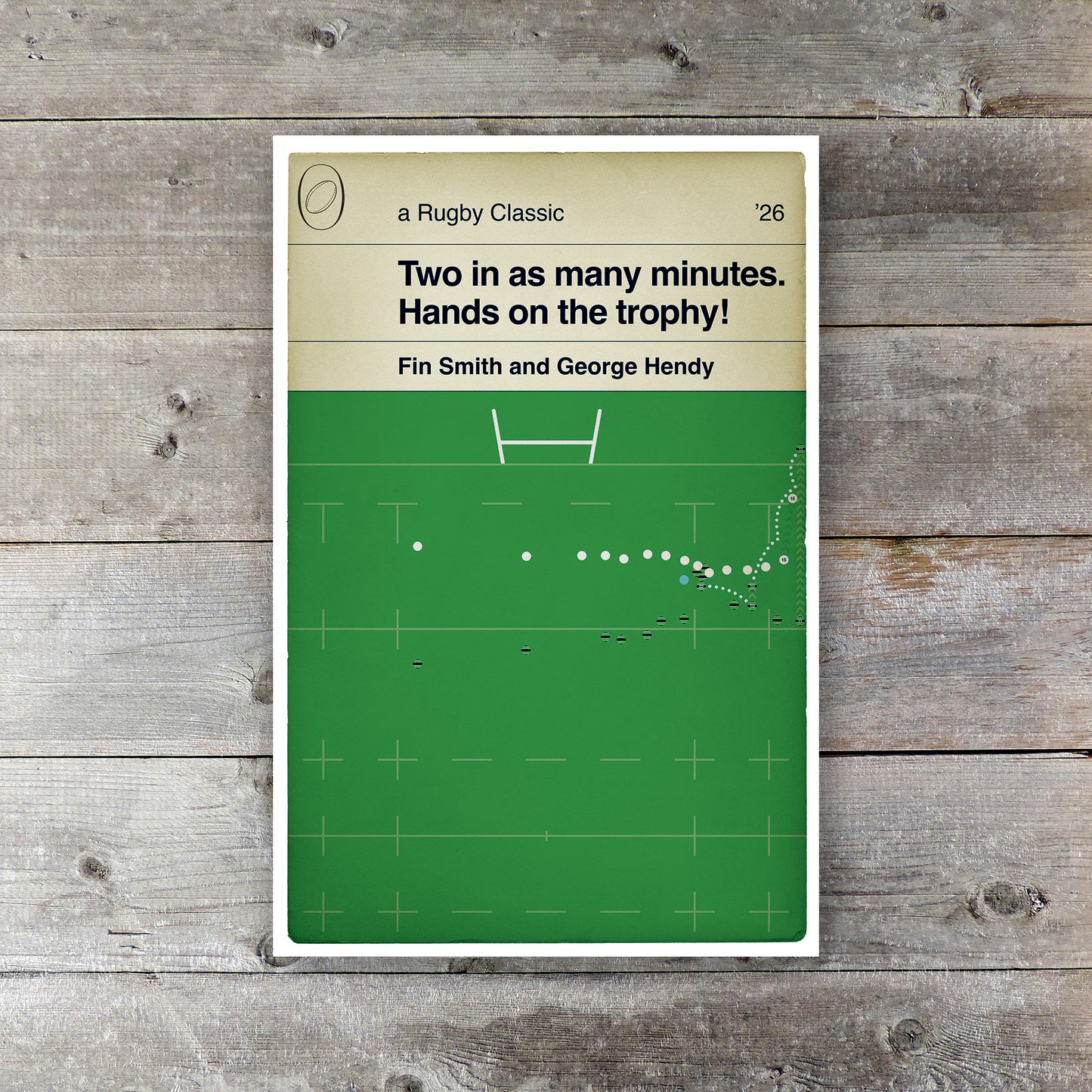 George Hendy Try – Northampton Saints v Exeter Chiefs - Premiership Final 2026 - Rugby Poster