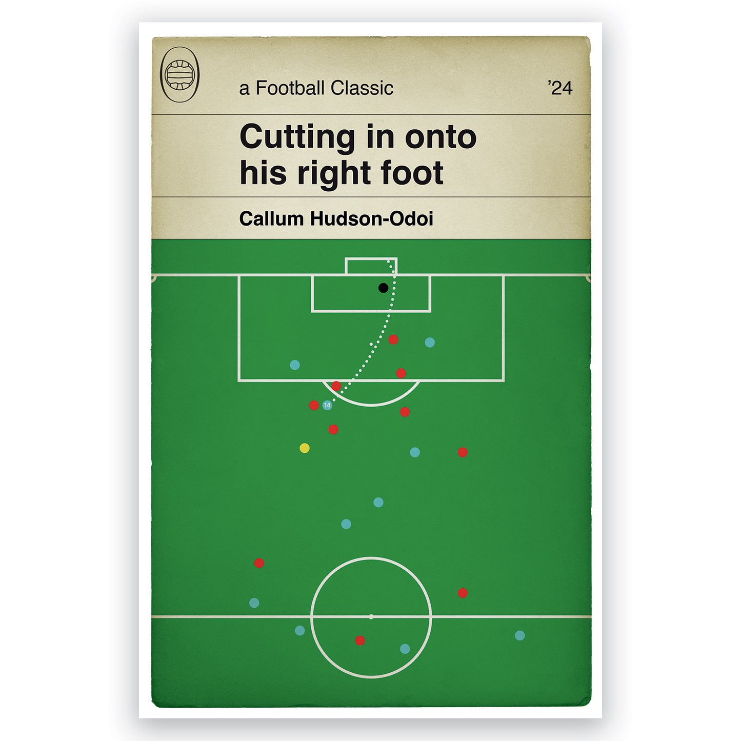 Nottingham Forest Winner - Callum Hudson-Odoi Goal - Liverpool 0 Nottingham Forest 1 - Premier League 24 - Book Cover Print (Various Sizes)