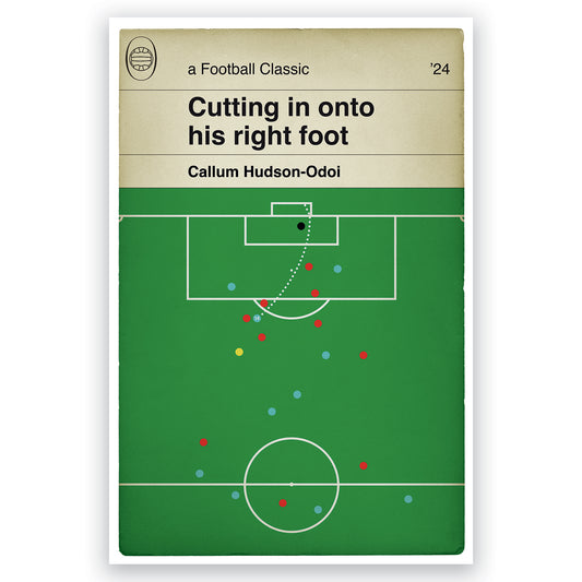 Nottingham Forest Winner - Callum Hudson-Odoi Goal - Liverpool 0 Nottingham Forest 1 - Premier League 24 - Book Cover Print (Various Sizes)