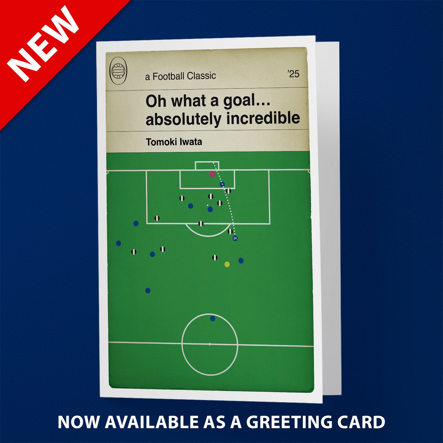 Tomoki Iwata Goal - Birmingham City 2  Newcastle United 3 - FA Cup 4th Rd 2025 - Classic Book Cover Poster - Football Gift (Various Sizes)