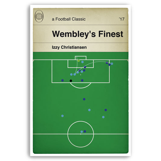 Manchester City Women goal v Birmingham City in the Cup Final 2017 - Izzy Christiansen Goal Poster - Classic Book Cover Print (Various Sizes)