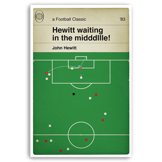 Aberdeen 2 Real Madrid 1 - John Hewitt Goal - Commentary Version - 1983 European Cup Winners' Cup Final - Football Print - Book Cover Poster (Various Sizes)