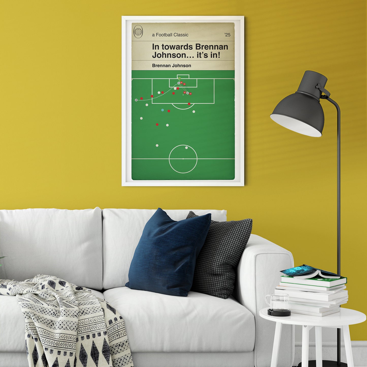 Brennan Johnson winner - Spurs 1 Man Utd 0 - Europa League Final 2025 - Tottenham Hotspur Goal - Classic Book Cover Print (Various Sizes)
