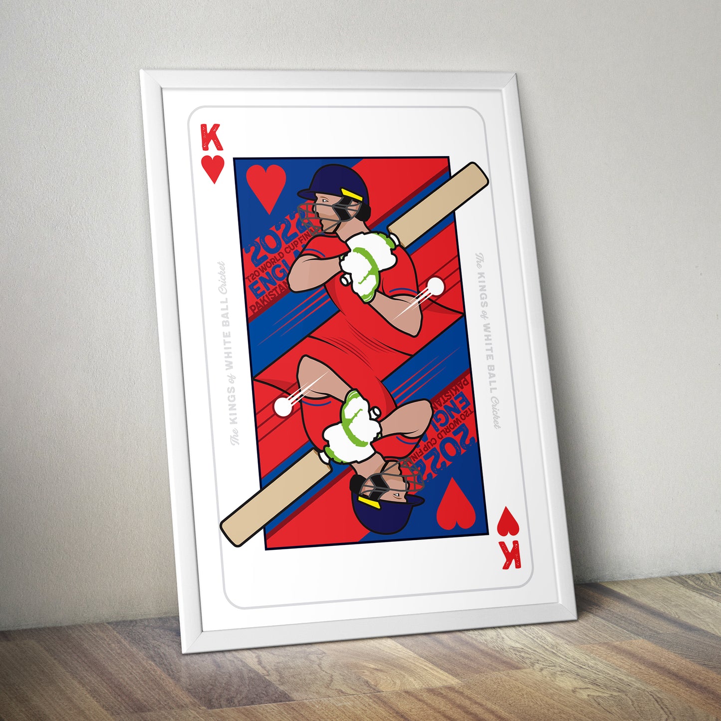 Kings of White Ball Cricket - England World Cup Winners - ODI 2019 and T20 2022 - Set of 4 Prints - Various Sizes