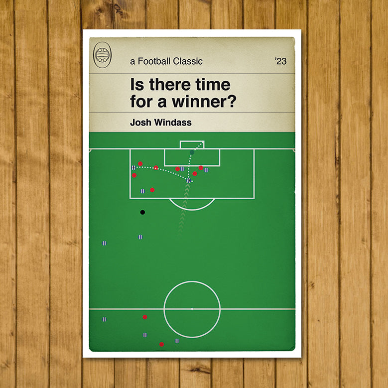 Sheffield Wednesday winner v Barnsley - Josh Windass Goal - 2023 League One Play-Off Final - Classic Book Cover Poster (Various Sizes)