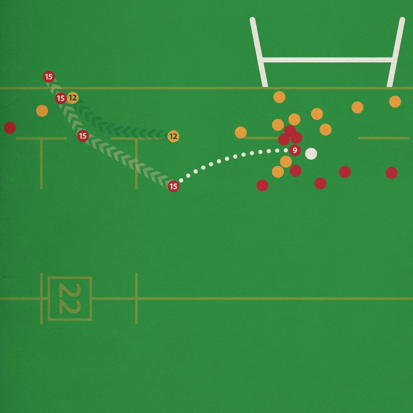 Australia 26 British & Irish Lions 29 - Hugo Keenan Try - 2nd Test 2025 - Rugby Gift for Lions fan (Various Sizes)