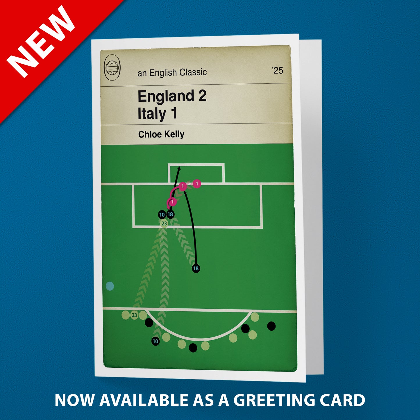 Chloe Kelly Winning Goal - England 2 Italy 1 - Euro 2025 Semi-Final - England Goal Book Art - Gift for Lionesses Fan (Various Sizes)