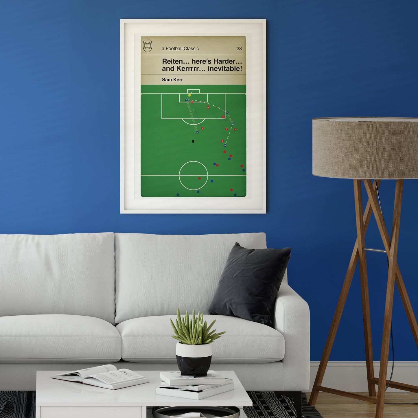 Chelsea Winner - Sam Kerr Goal - Women's FA Cup Final 2023 - Chelsea 1 Manchester United 0 - Football Print - Book Cover Poster - Various Sizes