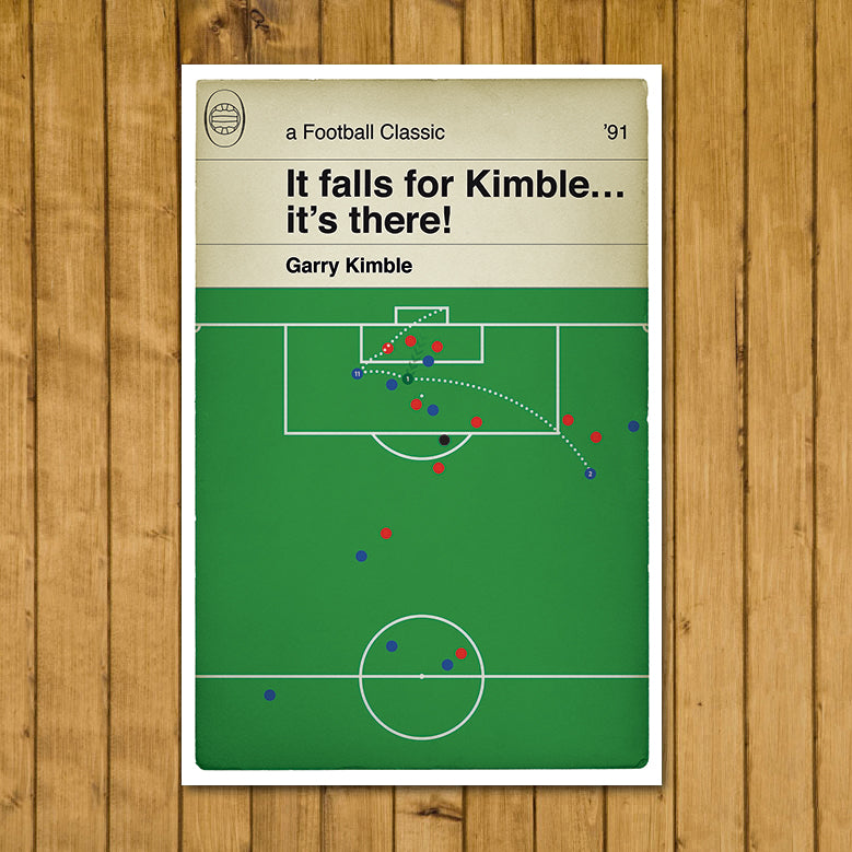 Peterborough 1 Liverpool 0 - Garry Kimble Winner - League Cup 4th Rd 1991 - Posh Goal - Football Classic Book Cover Poster (Various sizes)