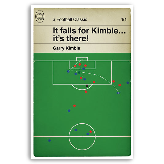 Peterborough 1 Liverpool 0 - Garry Kimble Winner - League Cup 4th Rd 1991 - Posh Goal - Football Classic Book Cover Poster (Various sizes)