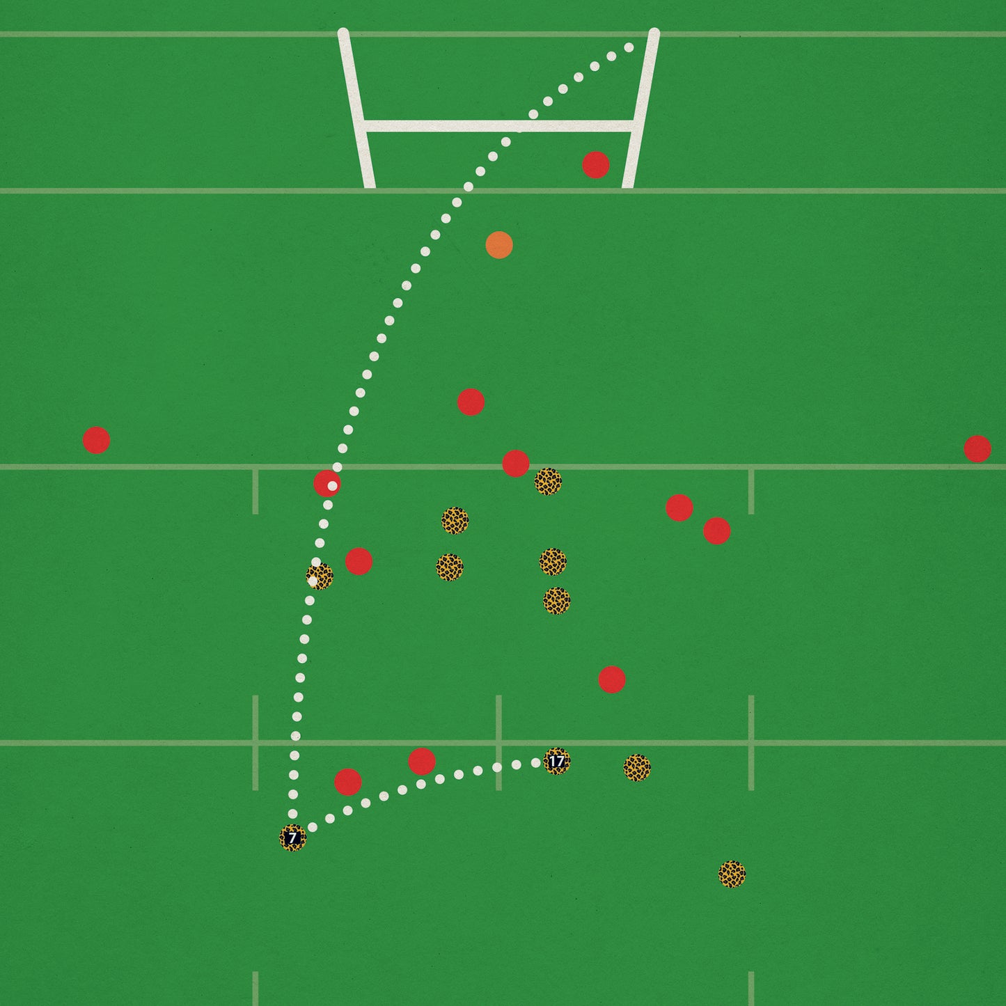 Leigh Leopards 17 Hull KR 16 - Lachlan Lam Drop Goal - Challenge Cup Final 2023 - Rugby League Poster - Book Cover Print (Various Sizes)