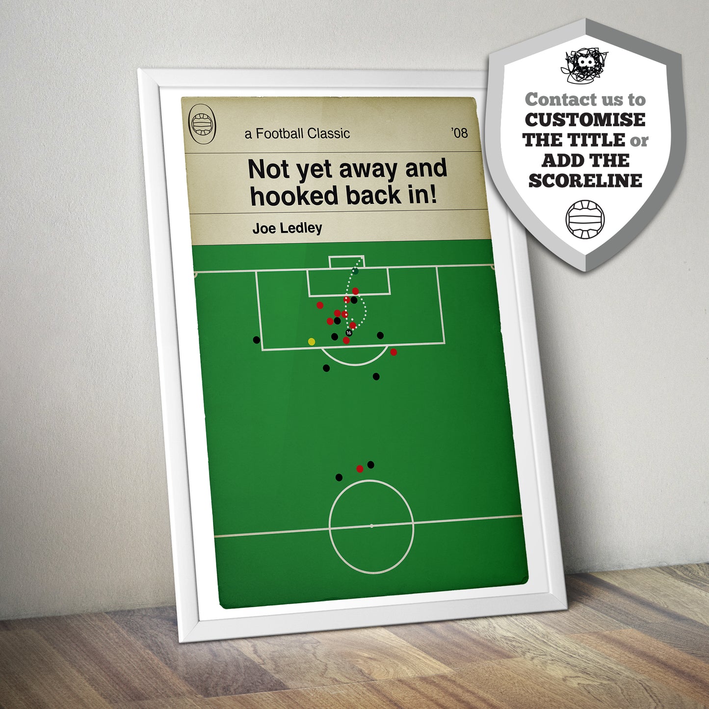 Cardiff City Winner v Barnsley - Joe Ledley Volley - FA Cup Semi-Final 2008 - Football Poster