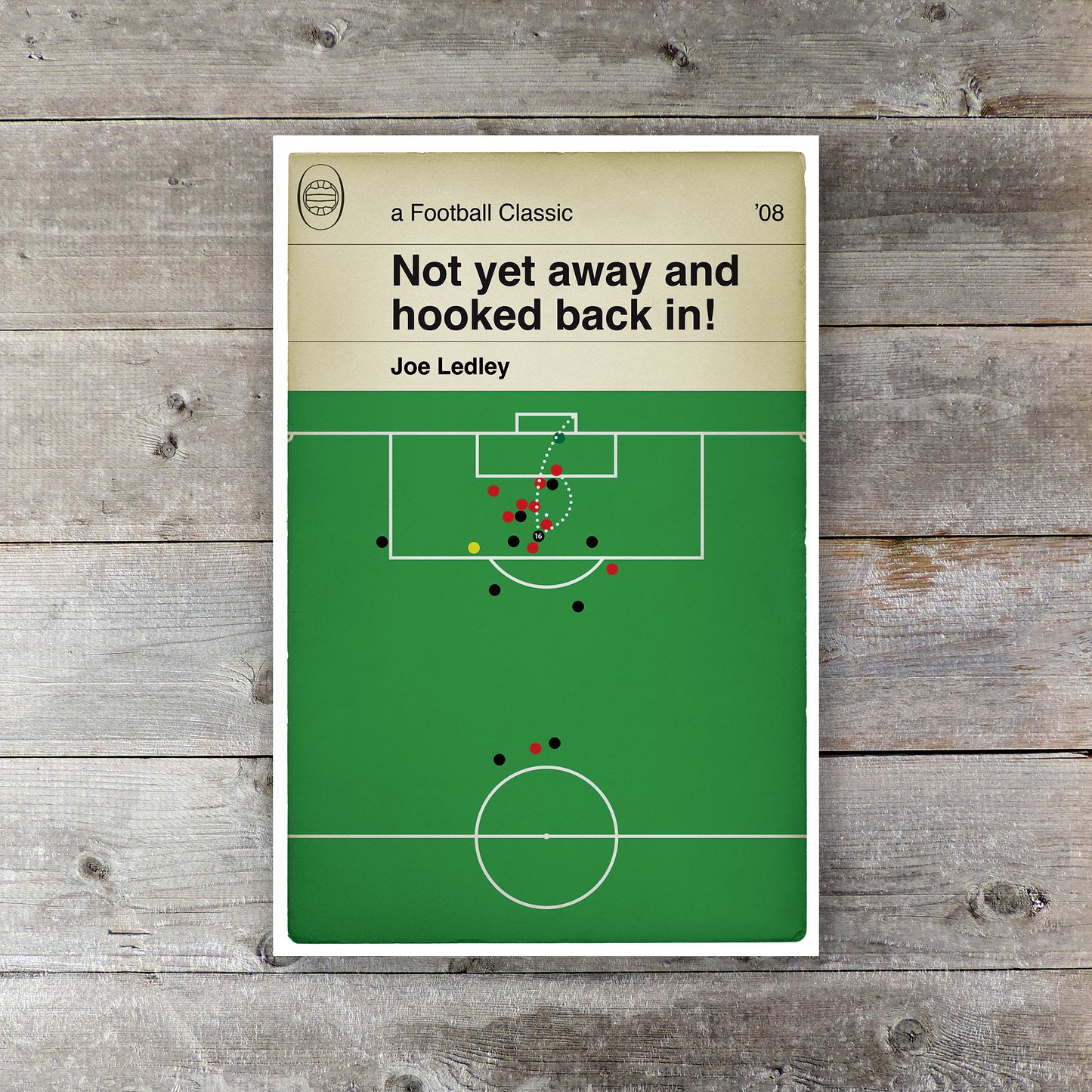 Cardiff City Winner v Barnsley - Joe Ledley Volley - FA Cup Semi-Final 2008 - Football Poster