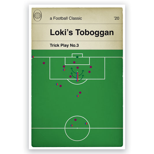 Football Trick Play No.3 - Loki's Toboggan - Soccer Gift - Television Series Poster - Unofficial Illustrated Print - Football Gift - Various Sizes