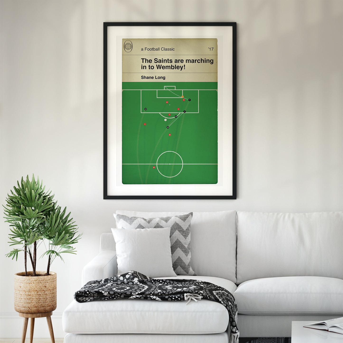 Southampton winning goal v Liverpool at Anfield - Shane Long - League Cup Semi Final 2017 - Classic Book Cover Poster (Various Sizes)