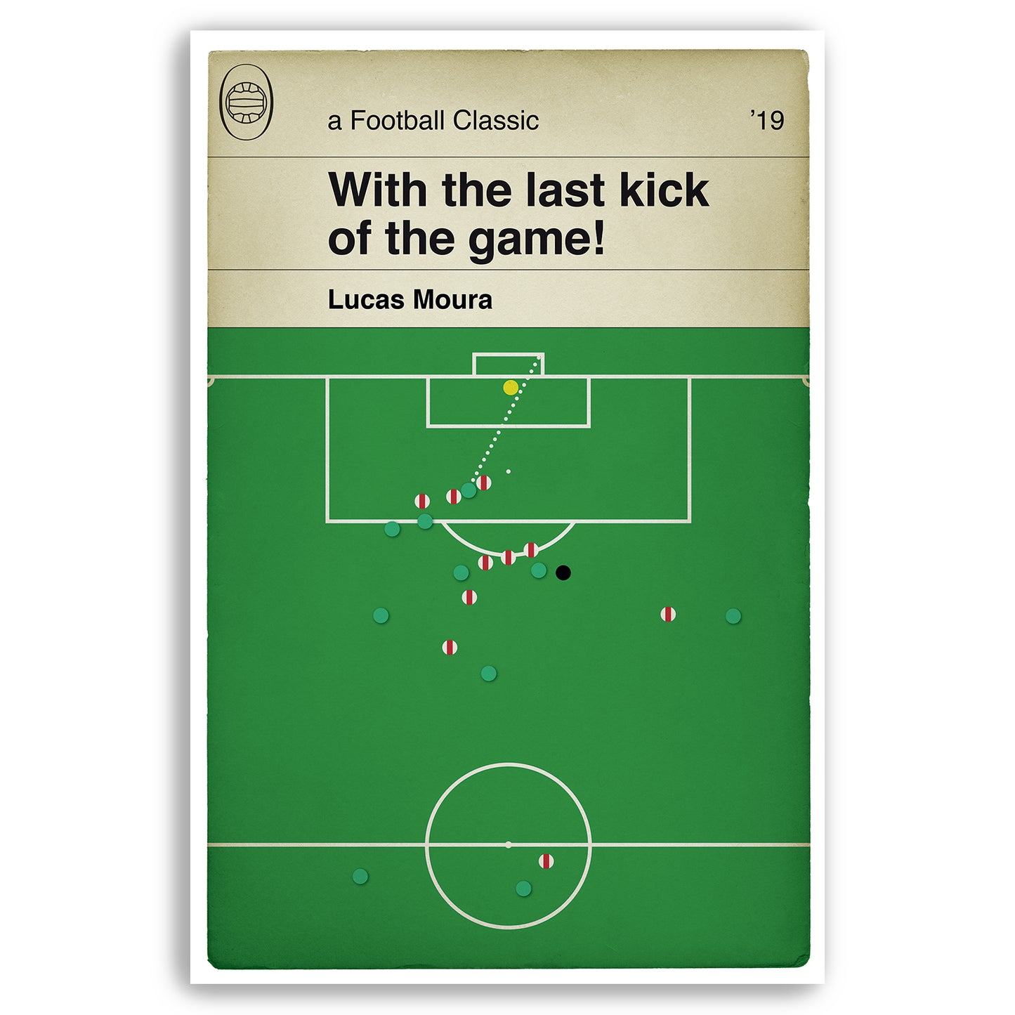 Lucas Moura winning goal for Spurs - Ajax v Tottenham Hotspur - Champions League Semi Final 2019 - Classic Book Cover Print (Various Sizes)