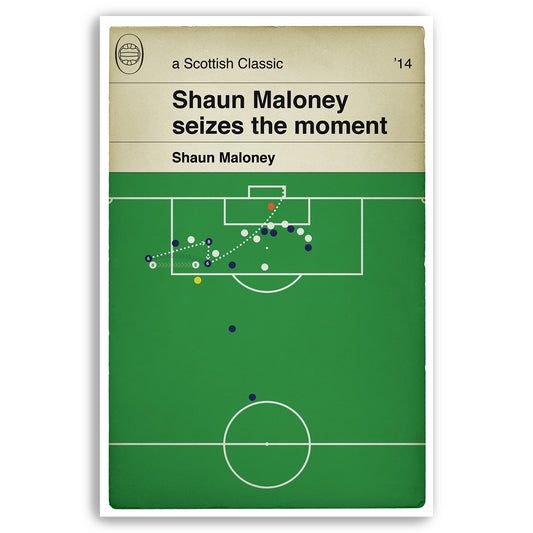 Scotland 1 Republic of Ireland 0 - Shaun Maloney winning goal - Euro 2016 Qualifier - Football Print - Classic Book Cover Poster - Football Gift (Various Sizes)