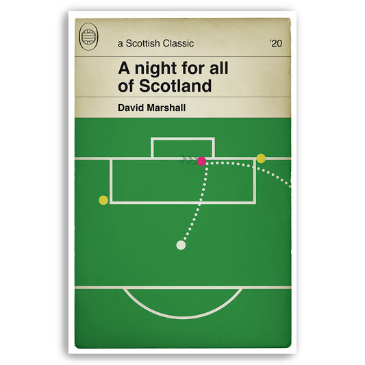 David Marshall penalty save - Euro Qualifier - Serbia 1 Scotland 1 - Scotland win 5-4 on penalties - Book Cover Poster (Various Sizes)