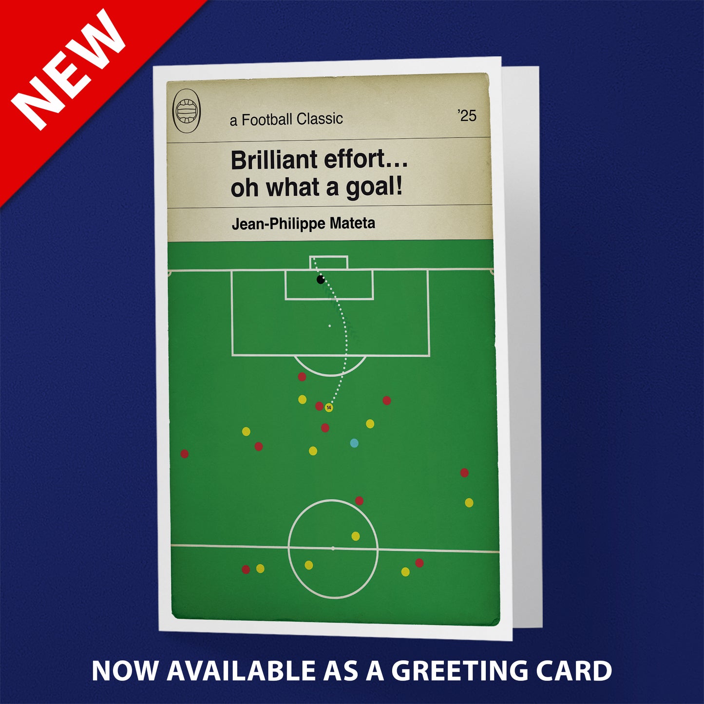 Jean-Philippe Mateta Chip - Crystal Palace Goal - Arsenal 2 Crystal Palace 2 - Premier League 2025 - Classic Book Cover Print (Various Sizes)
