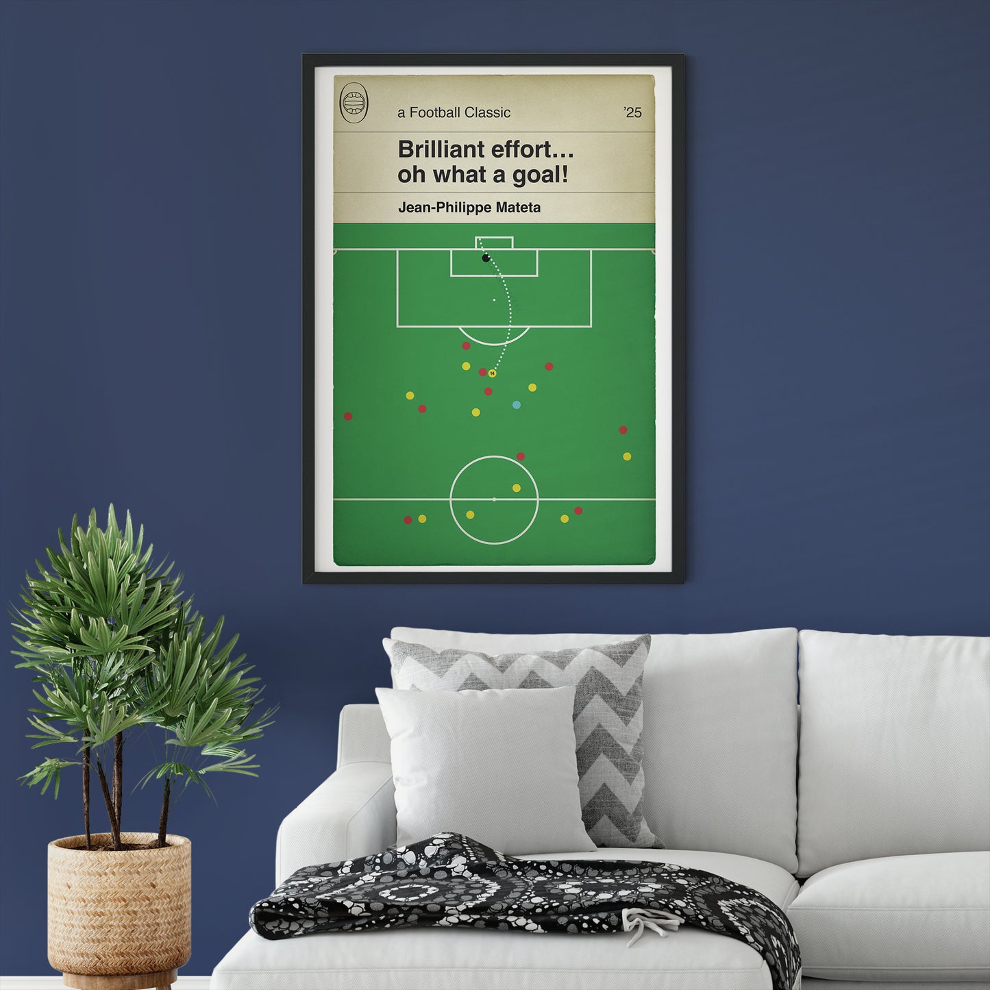 Jean-Philippe Mateta Chip - Crystal Palace Goal - Arsenal 2 Crystal Palace 2 - Premier League 2025 - Classic Book Cover Print (Various Sizes)