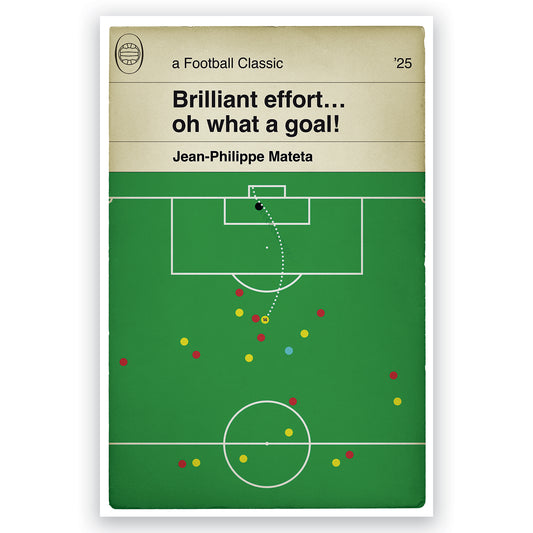 Jean-Philippe Mateta Chip - Crystal Palace Goal - Arsenal 2 Crystal Palace 2 - Premier League 2025 - Classic Book Cover Print (Various Sizes)