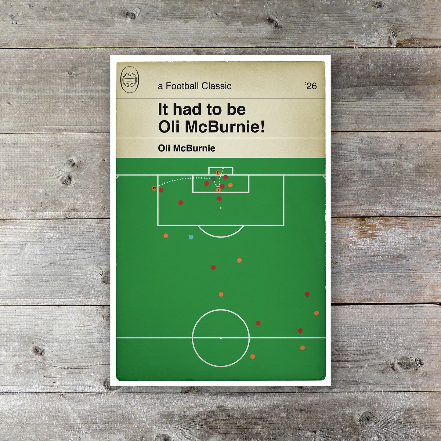Oli McBurnie Winner - Hull City 1 Middlesbrough 0 - Play-Off Final 2026 - Goal Poster