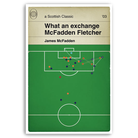 James McFadden winning goal for Scotland v Holland - Football Print - Classic Book Cover Poster - Football Gift (Various Sizes)