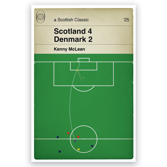 Kenny McLean Goal Poster - Scotland 4 Denmark 2 - World Cup Qualifier 2025