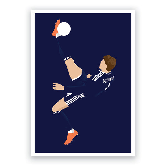 Overhead Kick Goal Poster - Scott McTominay - Football Gift - Scotland 4 Denmark 2