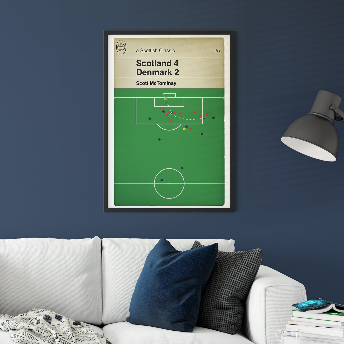 Scott McTominay Overhead Kick Goal Poster - Scotland 4 Denmark 2 - World Cup Qualifier 2025