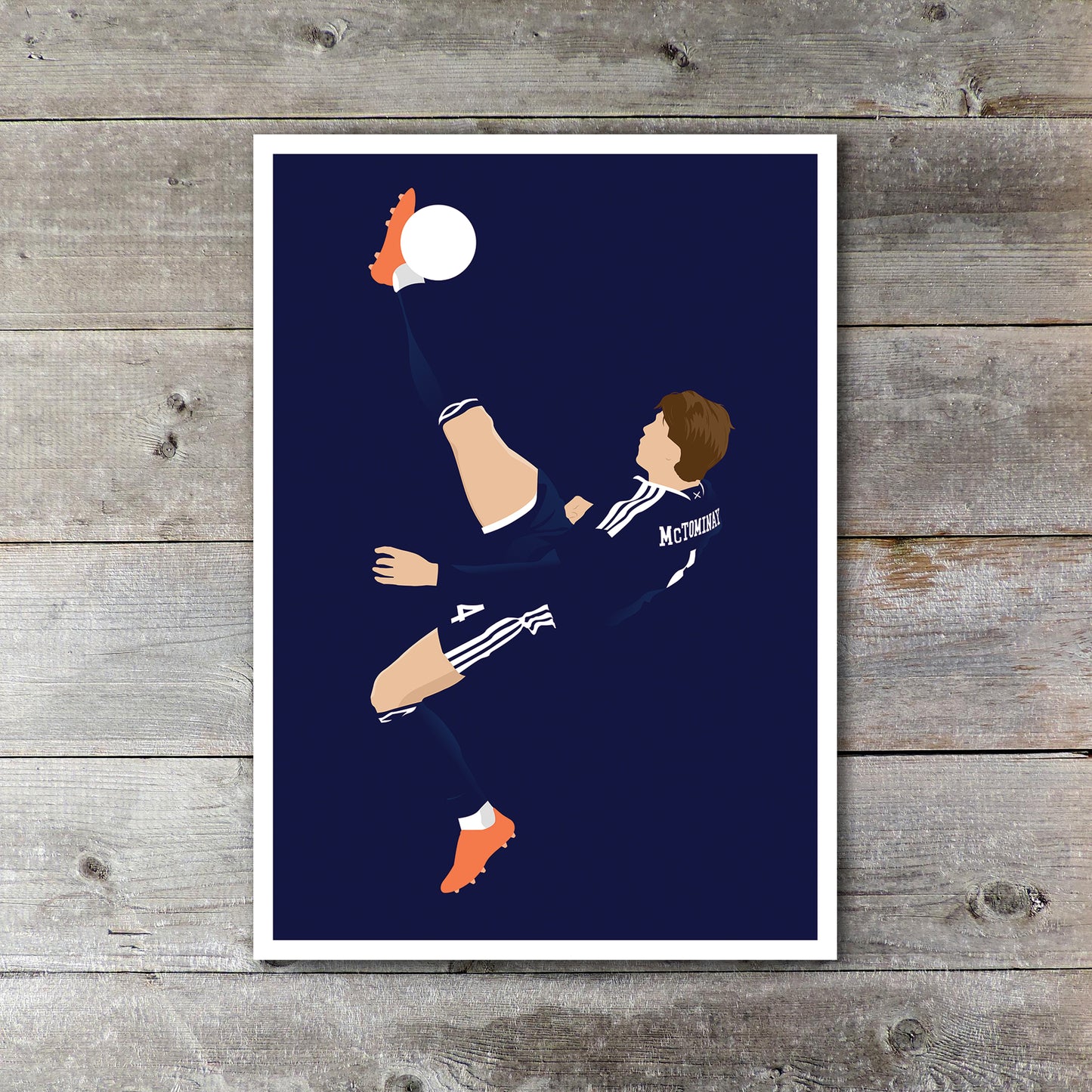 Overhead Kick Goal Poster - Scott McTominay - Football Gift - Scotland 4 Denmark 2