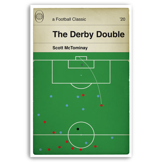 Manchester United goal v Manchester City - Scott McTominay - Classic Book Cover Print - Football Gift (Various Sizes)