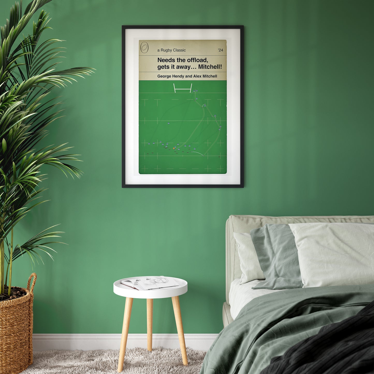 Alex Mitchell Winning Try - Northampton Saints 25 Bath 21 - George Hendy Run - Premiership Final 2024 - Rugby Poster - Various Sizes