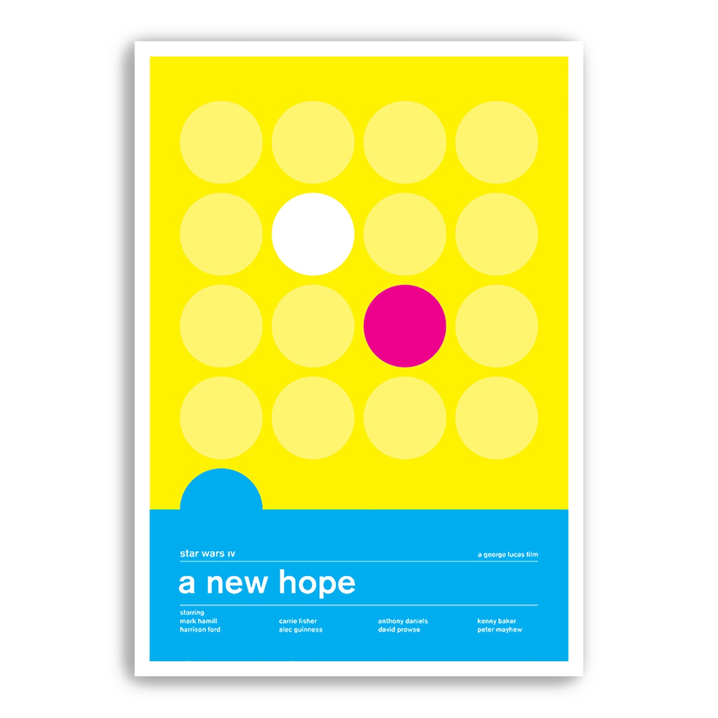 Star Wars - A New Hope - Bright Alternative Swiss Style Poster (Various Sizes)