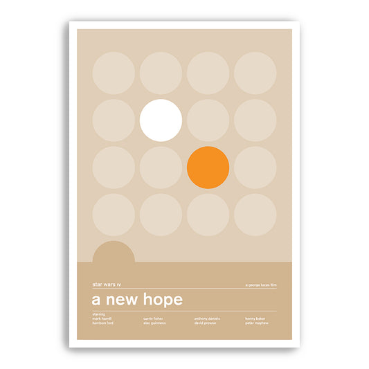 Star Wars - A New Hope - Alternative Swiss Style Poster - (Various Sizes)