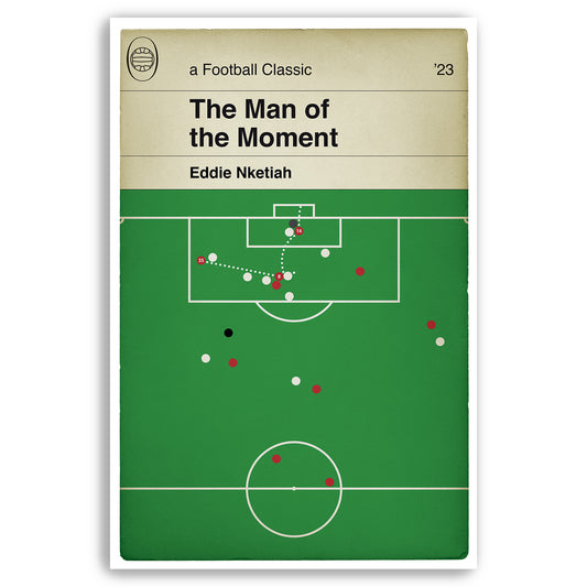 Arsenal Goal v Manchester United - Eddie Nketiah Winner - Arsenal 3 Man Utd 2 - Premier League 2023 - Football Book Print (Various sizes)