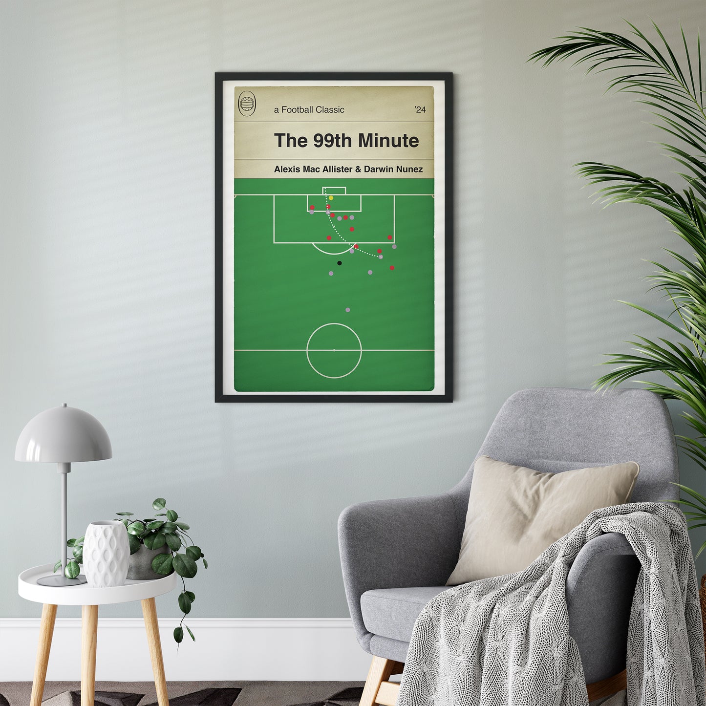 Darwin Nunez Late Winner v Nottingham Forest in 2024 - Nottingham Forest 0 Liverpool 1 - Book Cover Print - Football Gift (Various Sizes)