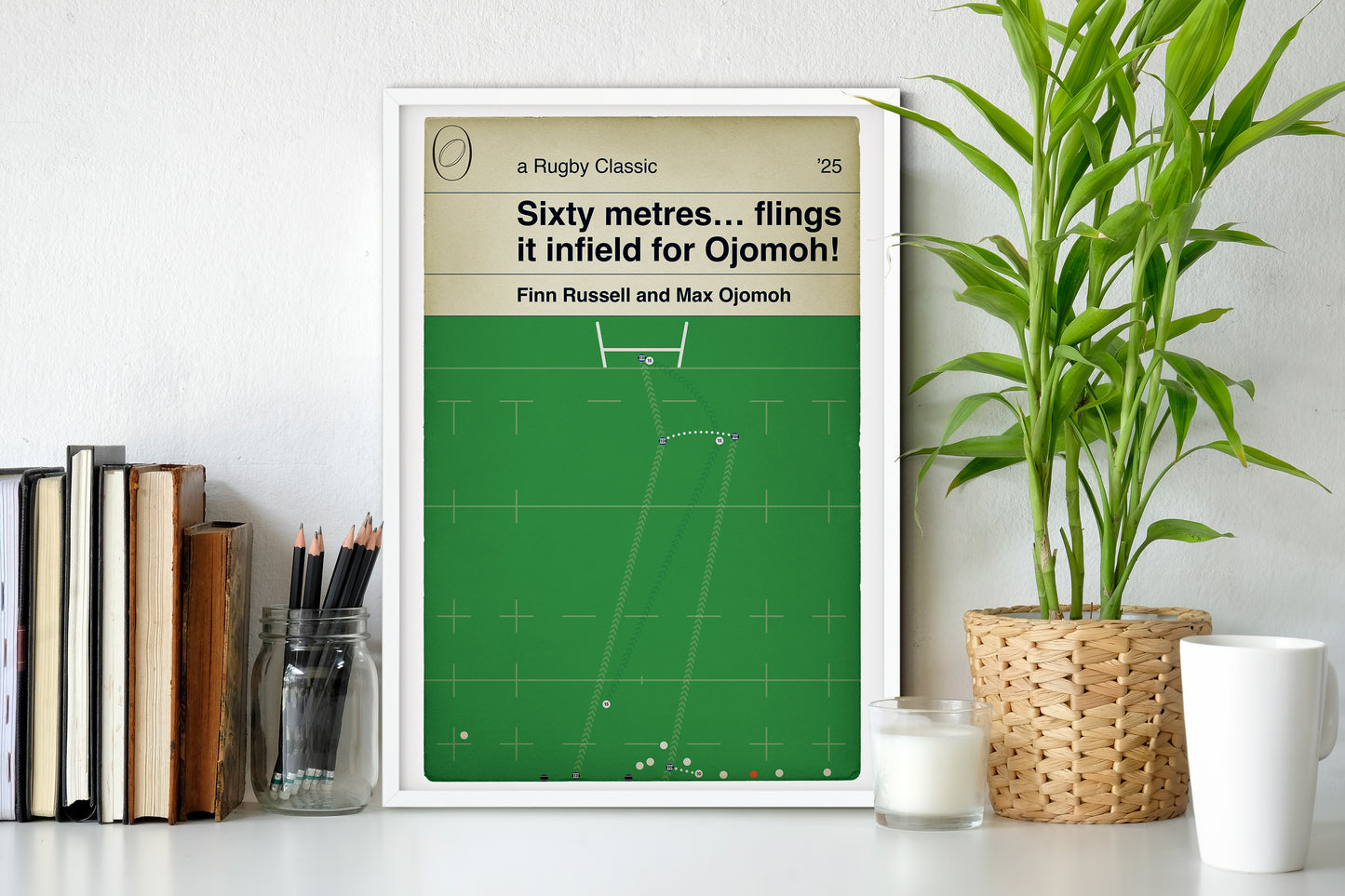 Bath 23 Leicester Tiger 21 - Max Ojomoh Try - Finn Russell Interception - Premiership Final 2025 - Rugby Union Poster Gift (Various Sizes)