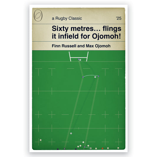 Bath 23 Leicester Tiger 21 - Max Ojomoh Try - Finn Russell Interception - Premiership Final 2025 - Rugby Union Poster Gift (Various Sizes)