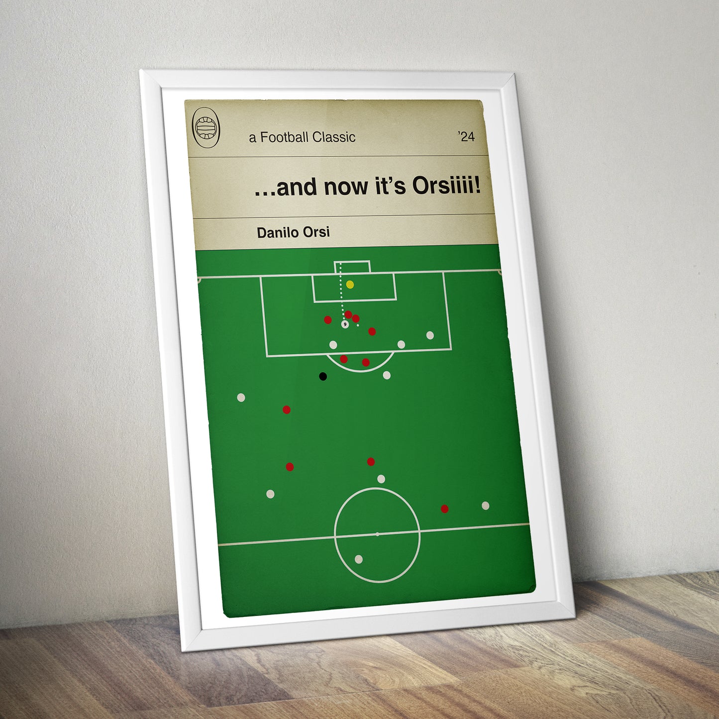 Crawley Town Promoted - Danilo Orsi Goal - Crawley Town 2 Crewe Alexandra 0 - League Two Play-Off Final 2024 - Football Goal Poster - Various Sizes