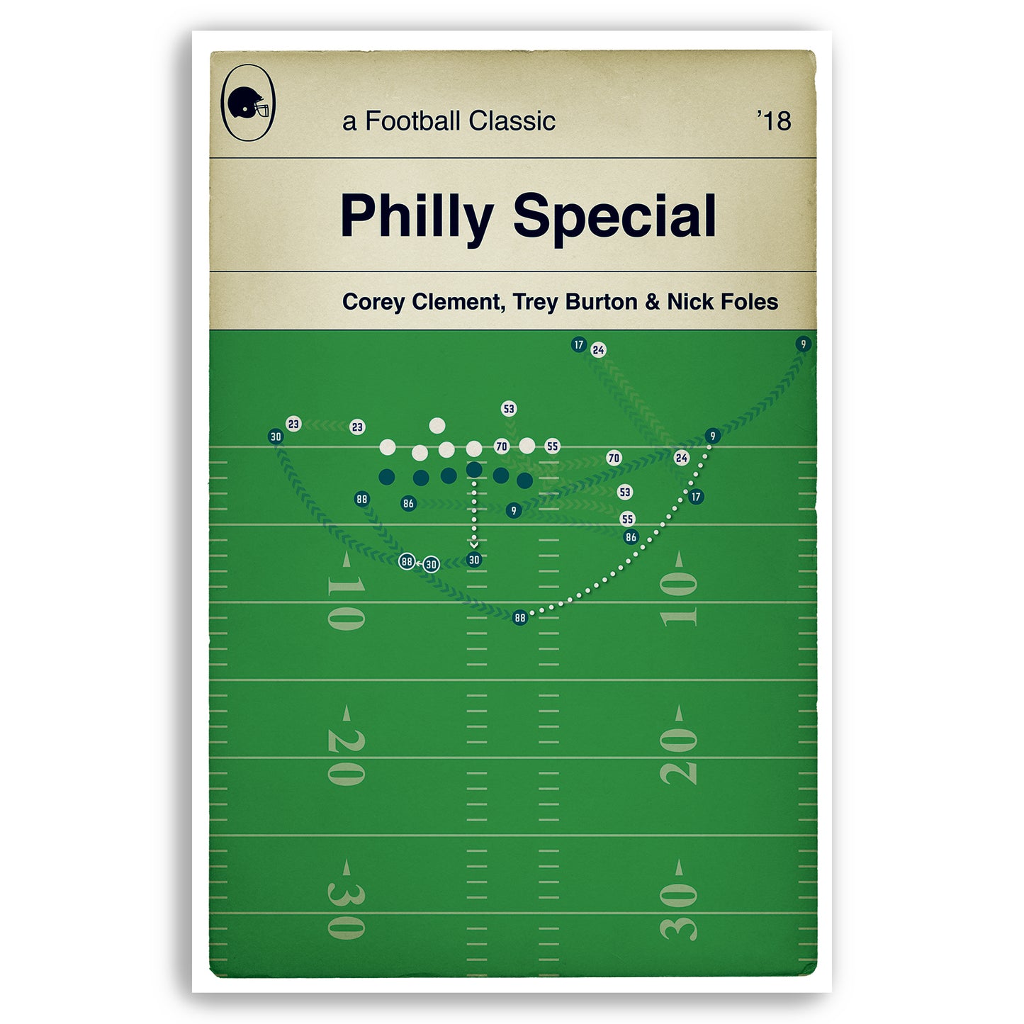 Philly Special - Philadelphia Eagles Touchdown - Nick Foles - Philadelphia Eagles v New England Patriots - 2018 - Various Sizes