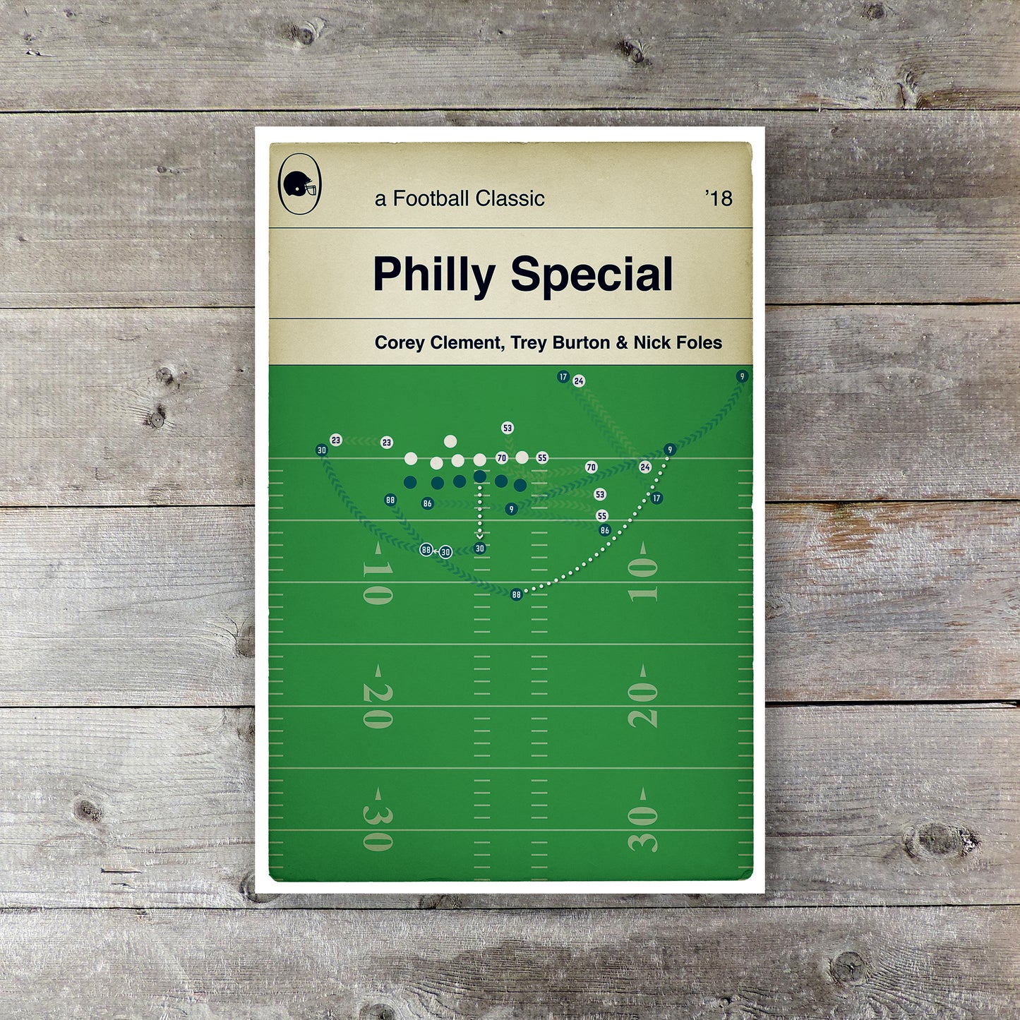 Philly Special - Philadelphia Eagles Touchdown - Nick Foles - Philadelphia Eagles v New England Patriots - 2018 - Various Sizes
