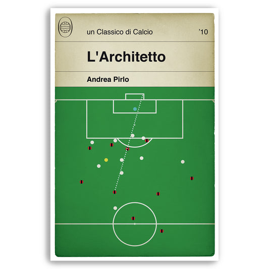Andrea Pirlo - AC Milan goal v Parma - L'Architetto - Poster di calcio