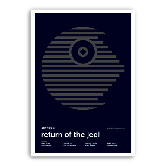 Star Wars - Return of the Jedi - Alternative Swiss Style Poster (Various Sizes)